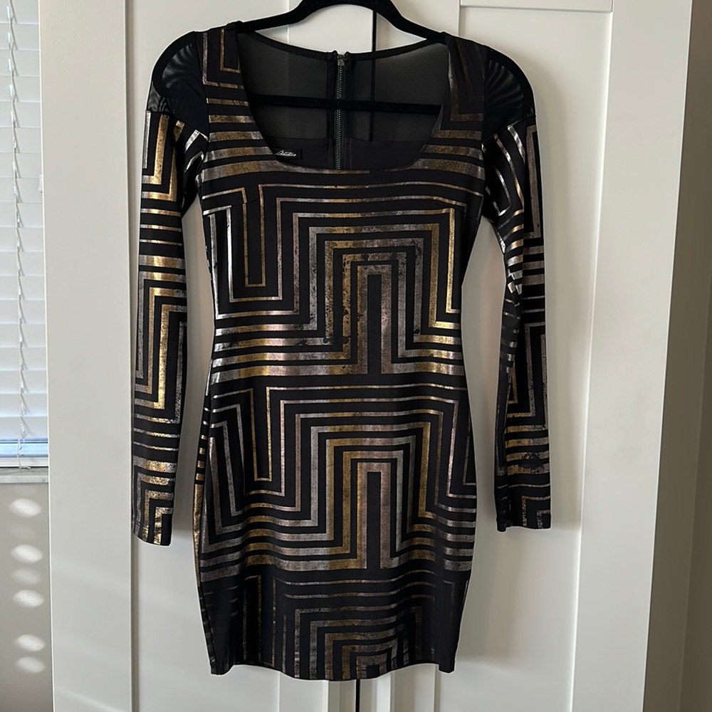 Bebe Addiction Mini Bodycon- Custom Distressing
